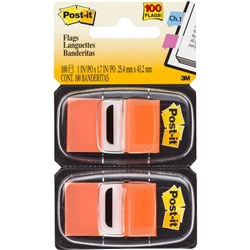 Post-It 680-OE2 Flags Twin Pack 25x43mm Orange