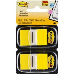 Post-It 680-YW2 Flags Twin Pack 25x43mm Yellow