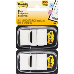 Post-It 680-WE2 Flags Twin Pack 25x43mm White