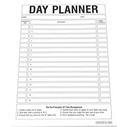 Quill Planner Pad A4 Day Planner 70gsm 50 Leaf