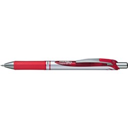 Pentel BL77 Energel DLX Gel Pen Retractable Fine 0.7mm Red