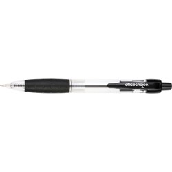 Office Choice Ballpoint Pen Retractable Medium 1mm Black