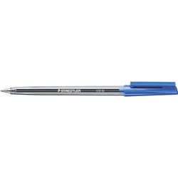 Staedtler 430 Stick Ballpoint Pens Medium 1mm Blue