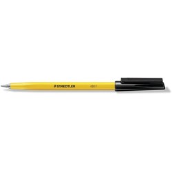 Staedtler 430 Stick Ballpoint Pens Fine 0.7mm Black