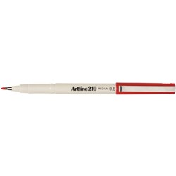 Artline 210 Fineliner Pen 0.6mm Red