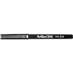 Artline 200 Fineliner Pen 0.4mm Black