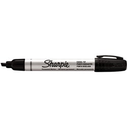 Sharpie Pro Aluminium Barrel Permanent Marker Chisel 1-4mm Black