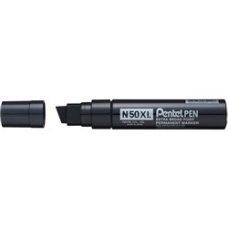 Pentel N50XL Jumbo Permanent Marker Chisel 11-17mm Black