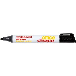 Office Choice Whiteboard Marker Bullet 2mm Black