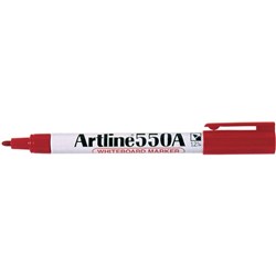 Artline 550A Whiteboard Marker Fine Bullet 1.2mm Red