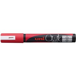 Uni Liquid Chalk Marker Bullet 2.5mm Red