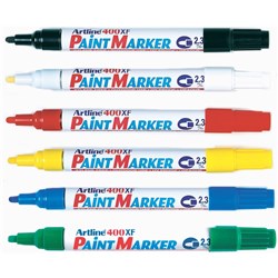 Artline 400Xf Paint Marker Medium Bullet 2.3mm Assorted Pack Of 12