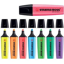 Stabilo Boss 70/8-8 Highlighters Assorted Wallet Of 8