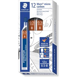 Staedtler Mars Micrograph Lead Mechanical B 0.5mm Tube of 12