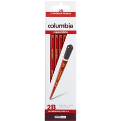 Columbia Copperplate Pencil Hexagon 2B Pack Of 20