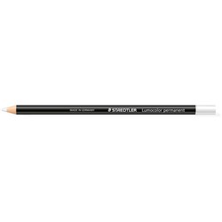 Staedtler 108 Lumocolour Glasochrom Permanent Pencil White