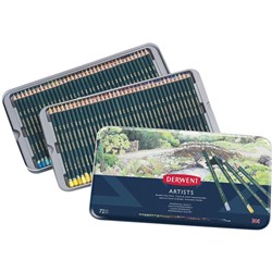 Derwent R32087 Artist 72 Pencils Assorted Tin Pack Of 72