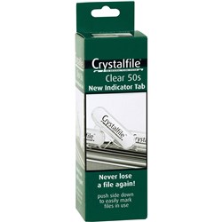 Crystalfile Indicator Tabs Round Clear Pack Of 50