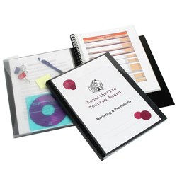 Marbig Professional Series Display Book A4 Refillable 20 Pocket Wallet & Insert Cover