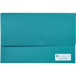 Marbig Polypick Document Wallet Foolscap 25mm Gusset Green