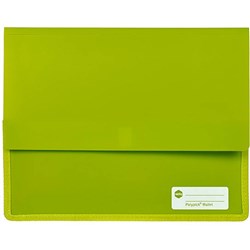 Marbig Polypick Document Wallet A4 Heavy Duty 45mm Gusset Green
