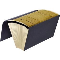 Marbig Expanding File Foolscap Manilla A-Z 21 Pocket Blue
