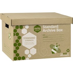 Marbig Enviro Archive Box W315mm x H260mm x L420mm Pack Of 5