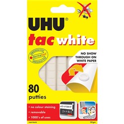 Uhu Tac Adhesive 80 Adhesive Putties White