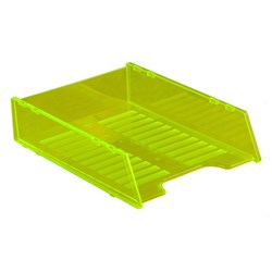 Italplast Neon Document Tray Multifit Neon Yellow