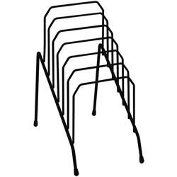 Italplast Step File Organiser Wire Small Black