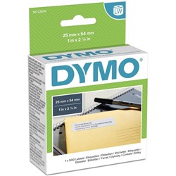 Dymo 30336 Labelwriter Labels 25 x 54mm Address Paper White Box of 500