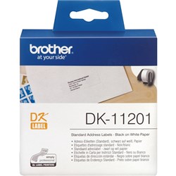 Brother DK-11201 Address Label Standard 29 x 90mm White Box of 400