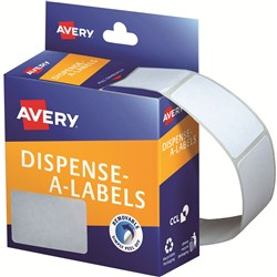 Avery Removable Dispenser Labels 35x49mm Rectangle White Pack of 220