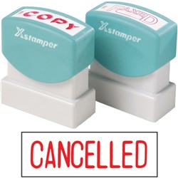 XStamper Stamp CX-BN 1119 Cancelled Red