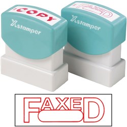 XStamper Stamp CX-BN 1350 Faxed/Date Red