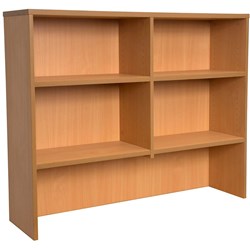 Rapid Span Overhead Hutch 4 Shelves 1200mmW All Beech