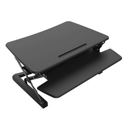 Rapid Riser Manual Lift Desk Top Sit Stand Unit 890Wx590mmD Black