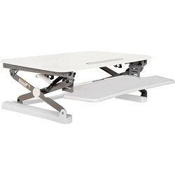 Rapid Riser Manual Lift Desk Top Sit Stand Unit 890Wx590mmD White