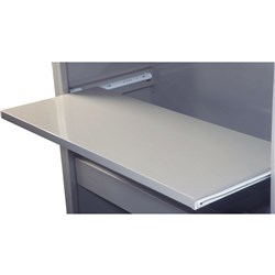 Steelco Accessory Pull Out Reference Shelf 900W Satin Silver