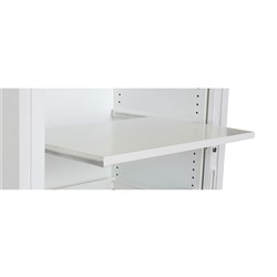 Steelco Tambour Door Metal Cupboard Extra Shelf 900mmW White