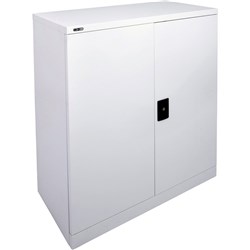 Go Steel Storage Cupboard 1015H x 910W x 450mmD Silver Grey