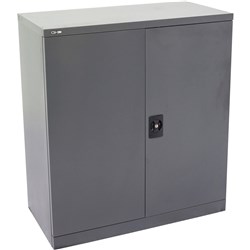 Go Steel Storage Cupboard 1015H x 910W x 450mmD Graphite Ripple