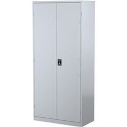 Steelco Steel Cupboard 2000H x 914W x 463mmD 4 Shelves Silver Grey
