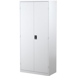 Steelco Steel Cupboard 2000H x 914W x 463mmD 4 Shelves White Satin