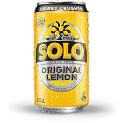 Solo Original Lemon 375ml Cans Pack of 24