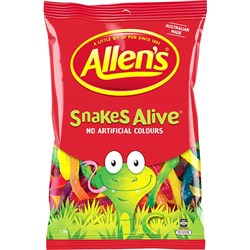 Allens Bulk Lollies Snakes Alive 1.3kg Pack