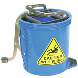 Italplast Mop Bucket Heavy Duty 16 Litres Blue