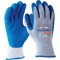 Maxisafe Grippa Latex Gloves Blue 2XL