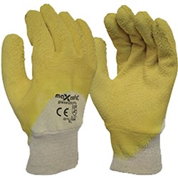 Maxisafe Glass Grippa Gloves Yellow Double Dipped