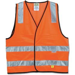 Maxisafe Hi-Vis Day Night Safety Vest Orange 2 XL